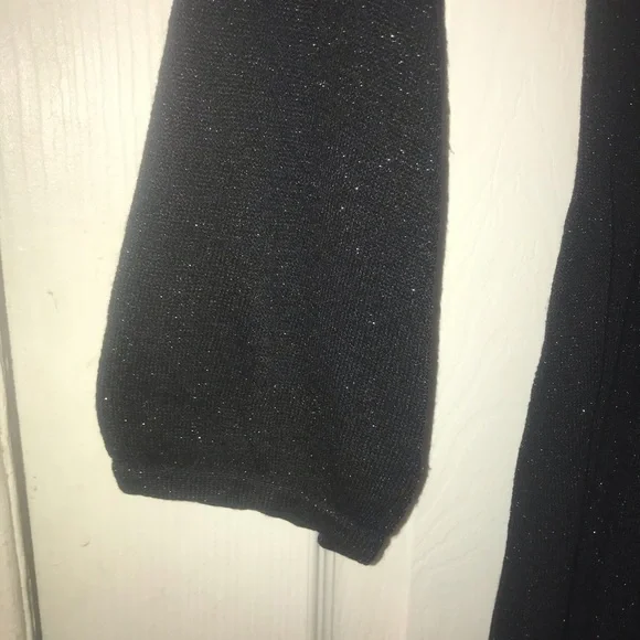 White House Black Market size XS black short sweater dress - Picture 6 of 6